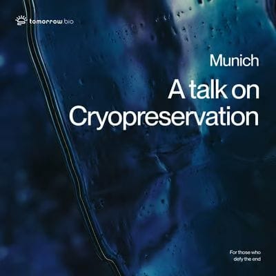 A talk on cryopreservation by Tomorrow.bio & Longevity Germany